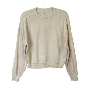 Rhone Signature Rib Crew Neck Sweater  Women’s Size XS Oatmeal Heather